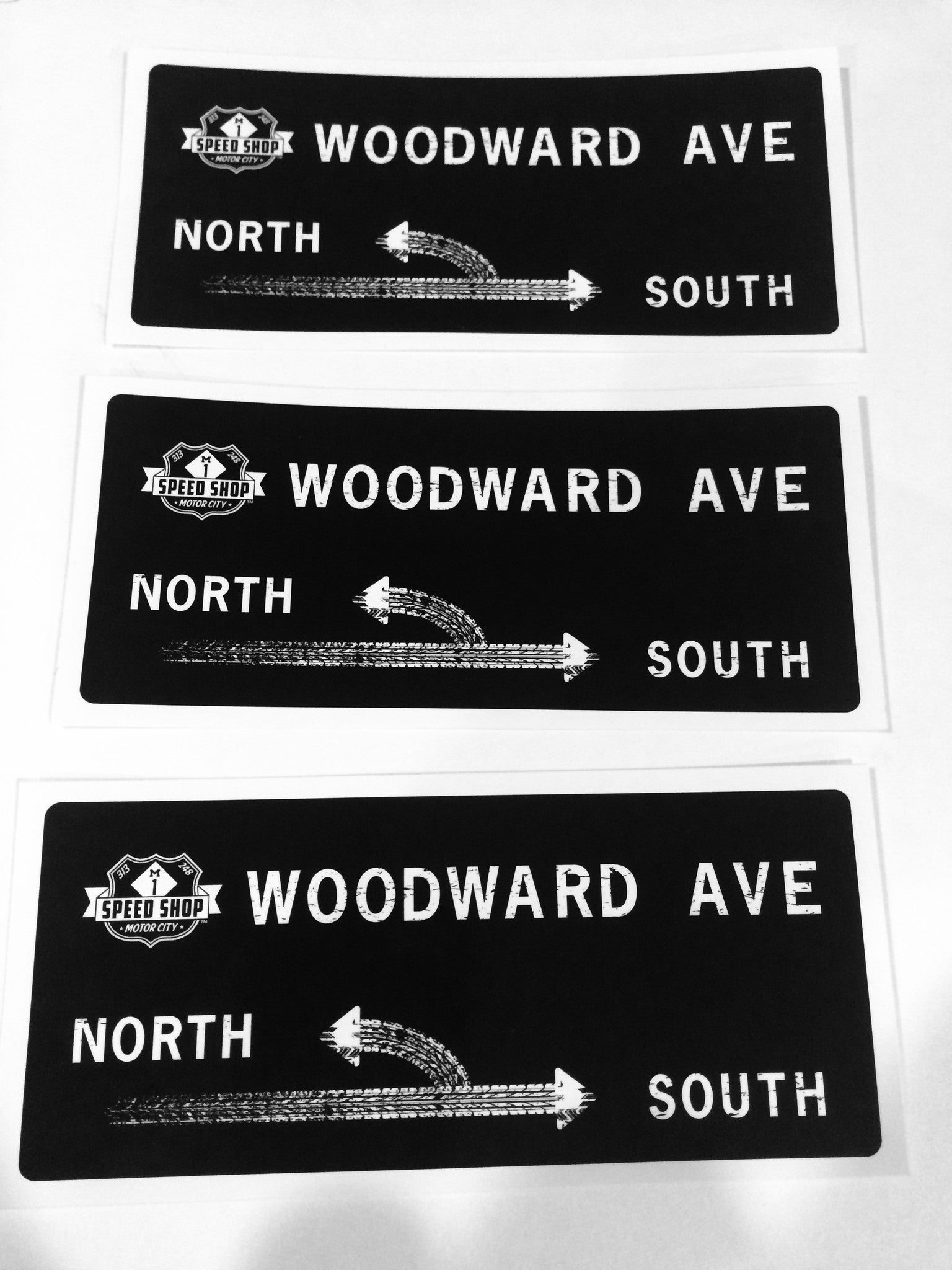 Woodward Avenue - "Michigan Left Burnout" Vinyl Decal
